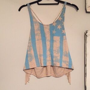 USA American flag tank